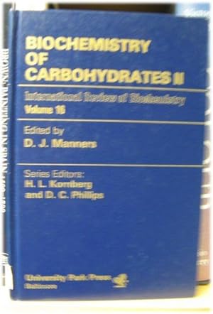 Seller image for Biochemistry of Carbohydrates II (International Review of Biochemistry) for sale by PsychoBabel & Skoob Books