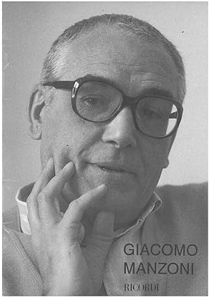 Giacomo Manzoni. Catalogo delle opere pubblicate da G. Ricordi & C