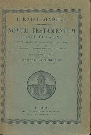 Novum testamentum graece latine in antiquis testibus textum versionis vulgatae latinae indagavit ...
