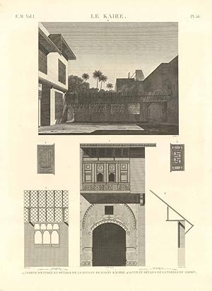 Bild des Verk�ufers f�r Le Kaire - Porte d'entr�e et d�tails de la maison de Has�n Kachef . Vue et d�tails de la treille du jardin zum Verkauf von Sergio Trippini