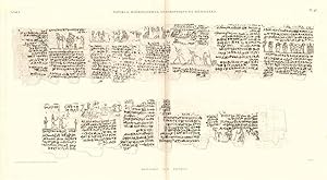 Bild des Verk�ufers f�r Papyrus, hi�rogliphes, inscriptions et m�dailles - Manuscrit sur papyrus zum Verkauf von Sergio Trippini