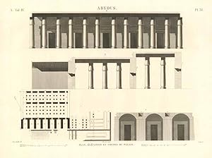 Seller image for Abydus - Plan, lvatgion et coupes du palais for sale by Sergio Trippini