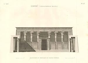 Seller image for Edfou (Apollinopolis Magna) - Elvation du portique du Grand Temple for sale by Sergio Trippini