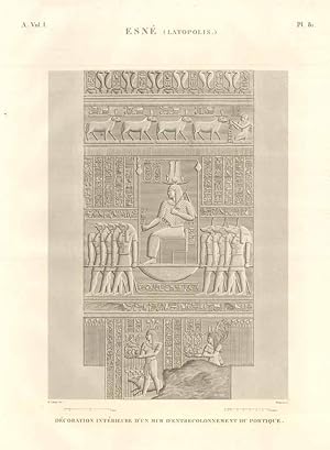 Bild des Verk�ufers f�r Esn� (Latopolis) - D�coration int�rieure d'un mur d'entrecolonnement du portique zum Verkauf von Sergio Trippini