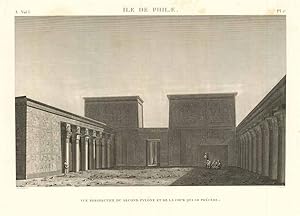 Bild des Verk�ufers f�r Ile de Philae - Vue perspective du second pylone et de la cour qui le pr�c�de zum Verkauf von Sergio Trippini