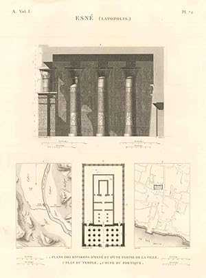 Bild des Verk�ufers f�r Esn� (Latopolis) - Plans des environs d'Esn� et d'une partie de la villa - . zum Verkauf von Sergio Trippini