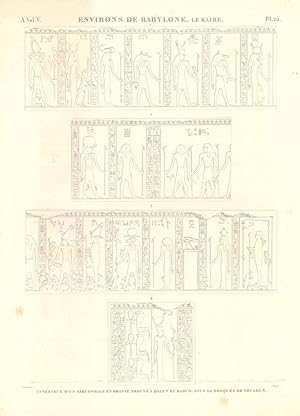 Bild des Verk�ufers f�r Environs de Babylone. Le Kaire - Int�rieur d'un sarcophage en granit, trouv� � Qalat El Kabch, sous la mosqu�e de Touloun zum Verkauf von Sergio Trippini