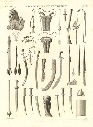 Bild des Verk�ufers f�r Vases, meubles et instrumens - Armes de momlouk - Tromblon, pistolets - Sabre et coutelas - Masses d'arme, hache, pique - . zum Verkauf von Sergio Trippini