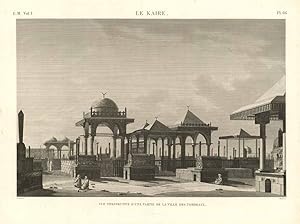 Bild des Verk�ufers f�r Le Kaire - Vue perspective d'une partie de la Ville des Tombeaux zum Verkauf von Sergio Trippini