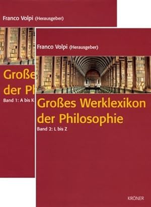 Bild des Verkufers fr Groes Werklexikon der Philosophie, 2 Teile zum Verkauf von AHA-BUCH GmbH