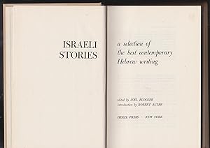 Imagen del vendedor de ISRAELI STORIES a selection of the best contemporary Hebrew writing a la venta por Meir Turner
