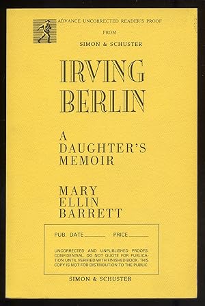 Seller image for Irving Berlin: A Daughter's Memoir for sale by Between the Covers-Rare Books, Inc. ABAA
