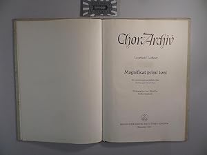 Bild des Verkufers fr Leonhard Lechner : Chor Archiv - Magnificat primi toni fr vierstimmigen gemischten Chor. Brenreiter 2924 zum Verkauf von Druckwaren Antiquariat