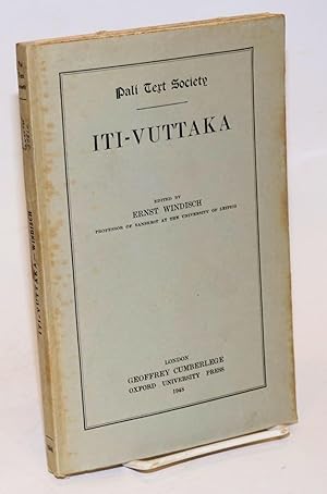 Imagen del vendedor de Iti-vuttaka a la venta por Bolerium Books Inc.