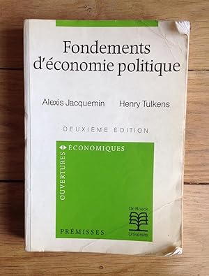 Seller image for Fondements d'conomie politique. Deuxime dition for sale by Les bouquins d'Alain