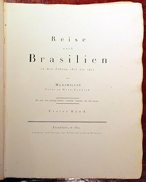 Seller image for Reise nach Brasilien in den Jahren 1815 bis 1817. for sale by Arader Galleries - AraderNYC