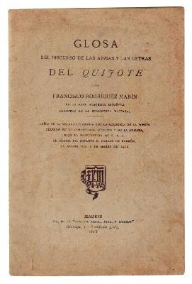 GLOSA DEL DISCURSO DE LAS ARMAS Y LAS LETRAS DEL QUIJOTE.