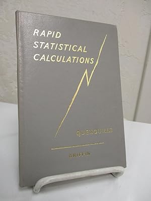 Imagen del vendedor de Rapid Statistical Calculations; A Collection of Distribution-free and Easy Methods of Estimation and Testing. a la venta por Zephyr Books