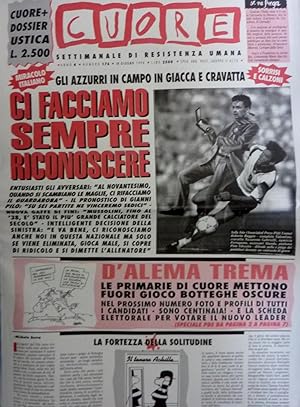 CUORE Settimanale di Resistenza Umana Anno 4 Numero 176 - 18 Giugno 1994 GLI AZZURRI IN CAMPO IN ...