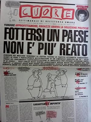 CUORE Settimanale di Resistenza Umana Anno 3 Numero 110 - 8 Marzo 1993 FOTTERSI UN PAESE NON E' P...