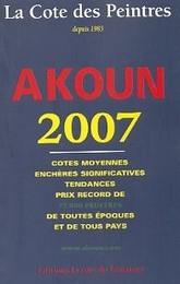 Image du vendeur pour Cote des peintres, Akoun 2007 (La) mis en vente par Merigo Art Books