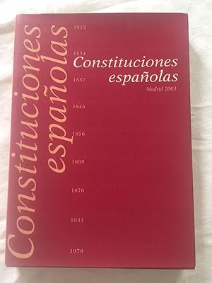 Imagen del vendedor de CONSTITUCIONES ESPAOLAS a la venta por Librera Sagasta