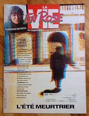 La Vie en rose. Magazine féministe d'actualité, juillet-août 1986, no 37: Spécial Sueurs froides