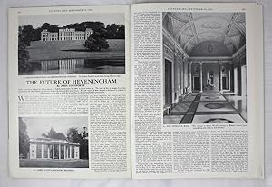 Bild des Verkufers fr Original Issue of Country Life Magazine Dated September 18th 1969, with a Main Feature on Heveningham Hall Near Halesworth in Suffolk. With a Portrait Frontipiece of Miss Susan Burke. zum Verkauf von Rostron & Edwards