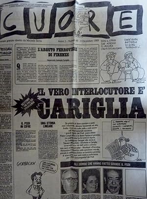 CUORE Settimanale gratuito diretto da MICHELE SERRA Anno 1 Numero 46 - 4 Dicembre 1989 IL VERO IN...