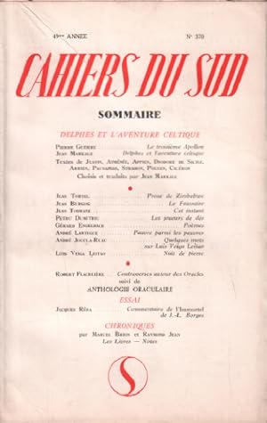 Cahiers du sud n° 370 / delphes et l'aventure celtique