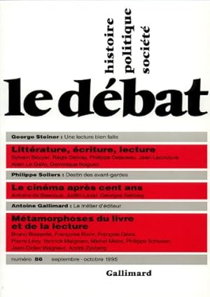 Le Débat numéro 86 (septembre-octobre 1995)
