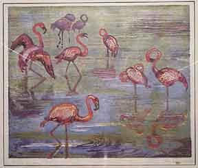 Bild des Verkufers fr Flamingos. zum Verkauf von Wittenborn Art Books
