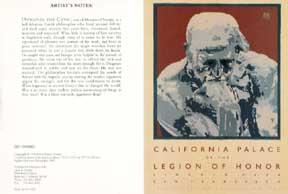 Immagine del venditore per California Palace of the Legion of Honor. (Rodin's Thinker). venduto da Wittenborn Art Books