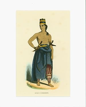 Seller image for [Javanese Court Dress Handcolored Lithograph] Javaan in Hofkleeding for sale by Eureka Books