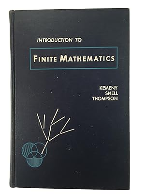 Seller image for Introduction to Finite Mathematics for sale by Friends of the Curtis Memorial Library