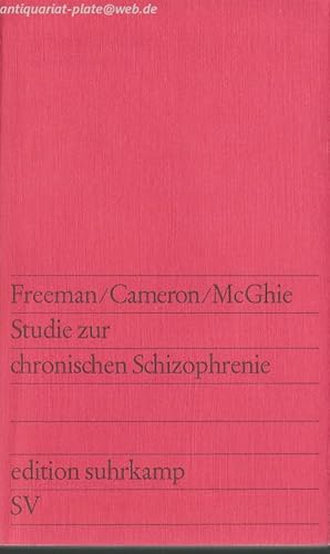 Studien zur chronischen Schizophrenie. Mit einem Vorwort von Anna Freud.