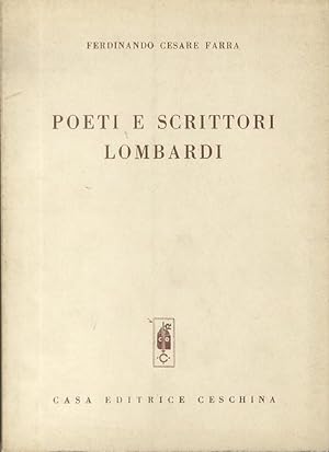 Seller image for Poeti e scrittori lombardi: contributi di studi. for sale by Studio Bibliografico Adige