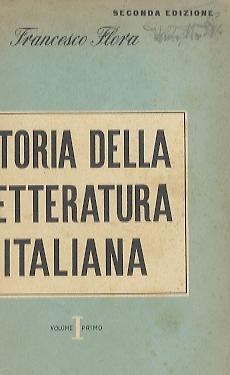 Bild des Verkufers fr Storia della letteratura italiana.: Volume I. Dal Medio Evo alla fine del Quattrocento. zum Verkauf von Studio Bibliografico Adige