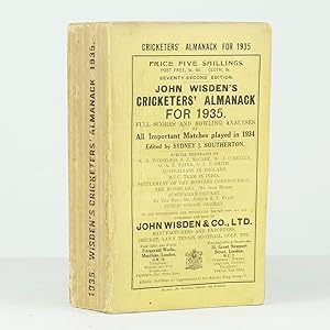 Image du vendeur pour JOHN WISDEN'S CRICKETERS' ALMANACK FOR 1935 mis en vente par Jonkers Rare Books