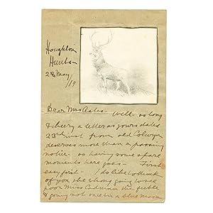 AUTOGRAPH LETTER AND ORIGINAL SKETCH