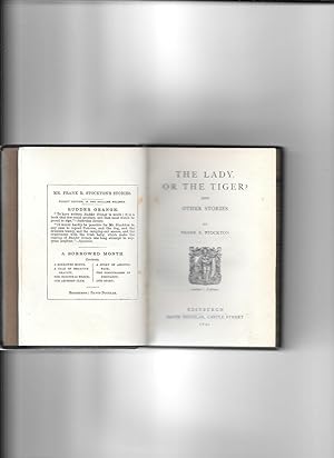 Seller image for The Lady, or the Tiger? and other stories. for sale by Sillan Books