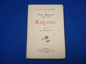Seller image for RAGOTTE suivi de la Maitresse for sale by Emmanuelle Morin