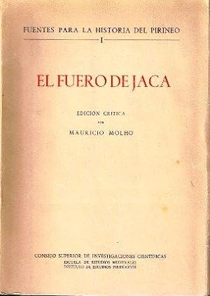 Seller image for El fuero de Jaca. Edicin crtica for sale by LIBRERA LAS HOJAS