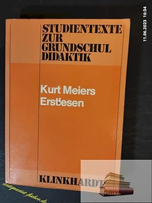 Bild des Verkufers fr Erstlesen. hrsg. von , Studientexte zur Grundschuldidaktik zum Verkauf von Antiquariat-Fischer - Preise inkl. MWST