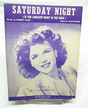 Imagen del vendedor de Saturday Night (is the Loneliest Night in the week) with Photograph of Eileen Barton on Cover a la venta por Prestonshire Books, IOBA