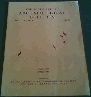 Seller image for The South African Archaeological Bulletin Vol.23 Part 2 No. 90 August 1968 for sale by Chapter 1