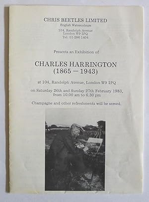 Chris Beetles Presents an Exhibition of Charles Harrington (1865-1943). Saturday 26th and Sunday ...