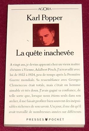 Imagen del vendedor de LA QUTE INACHEVEE - Autobiographie intellectuelle a la venta por LE BOUQUINISTE