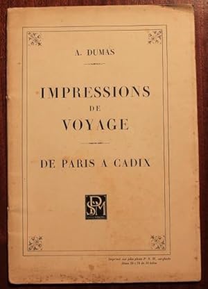 Image du vendeur pour Impressions de voyage de Paris  Cadix (extrait) plaquette publicitaire des Papeteries de Sorel-Moussel pour la pte photo P.S.M. pour ditions et impressions de luxe. mis en vente par Bonnaud Claude