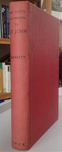 Image du vendeur pour The Gospel according to St. John. An Introduction with Commentary and Notes on the Greek Text. mis en vente par Antiquariat Seibold